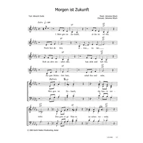 Produktbild des Artikels Morgen ist Zukunft (Noten - Download)
