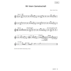 Produktbild des Artikels Wir feiern Gemeinschaft (Flöte / Saxophon) (Noten - Download)