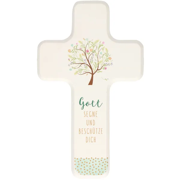 Produktbild des Artikels Holzkreuz für Kinder "Gott segne und beschütze dich" ()