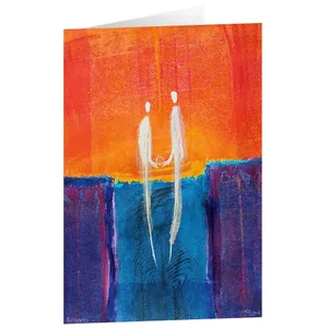 Produktbild des Artikels Kunstkarten "Paarbegegnung" 5 Stk. (Schreibwaren)