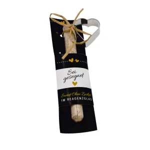 Produktbild des Artikels Geschenk-Set: Sweet Chai Zucker/Herzausstecher "Sei gesegnet" (Lebensmittel)