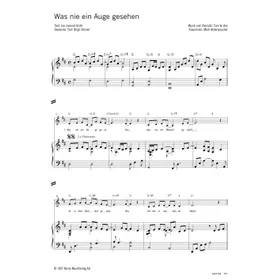 Produktbild des Artikels Was nie ein Auge gesehen (Noten - Download)