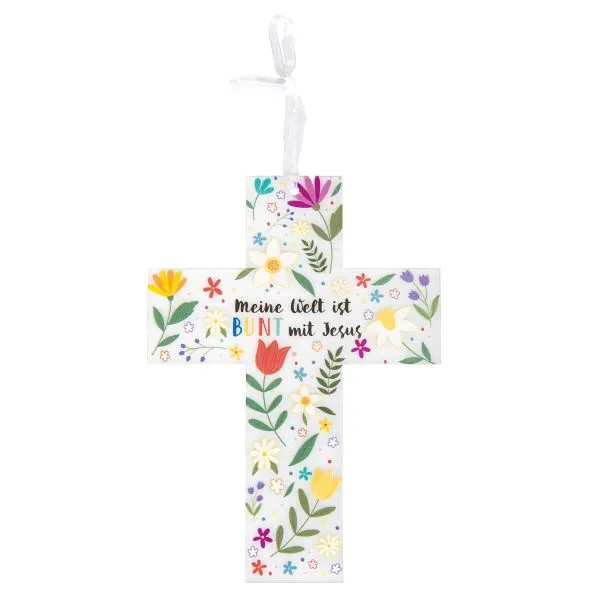 Produktbild des Artikels Kreuz "Meine Welt ist bunt mit Jesus" ()
