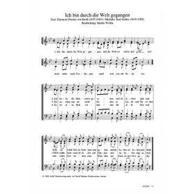 Produktbild des Artikels Ich bin durch die Welt gegangen (Noten - Download)