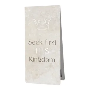 Produktbild des Artikels Magnetlesezeichen: Seek first his Kingdom (Schreibwaren)