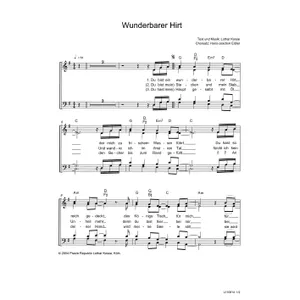 Produktbild des Artikels Wunderbarer Hirt (Noten - Download)