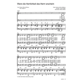 Produktbild des Artikels Wenn die Herrlichkeit des Herrn erscheint (Noten - Download)