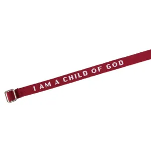 Produktbild des Artikels Armband "I Am a child of God" - dunkelrot ()