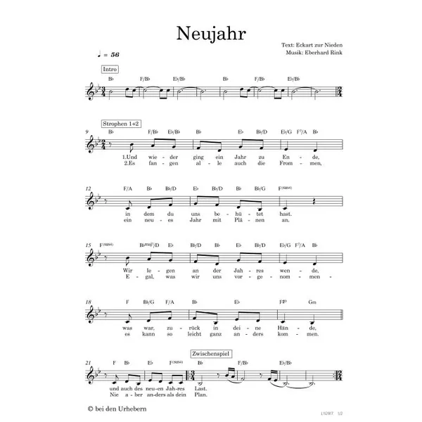 Produktbild des Artikels Neujahr (Noten - Download)
