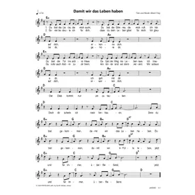 Produktbild des Artikels Damit wir das Leben haben (Noten - Download)