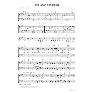 Produktbild des Artikels Wir loben den Herrn (Noten - Download)