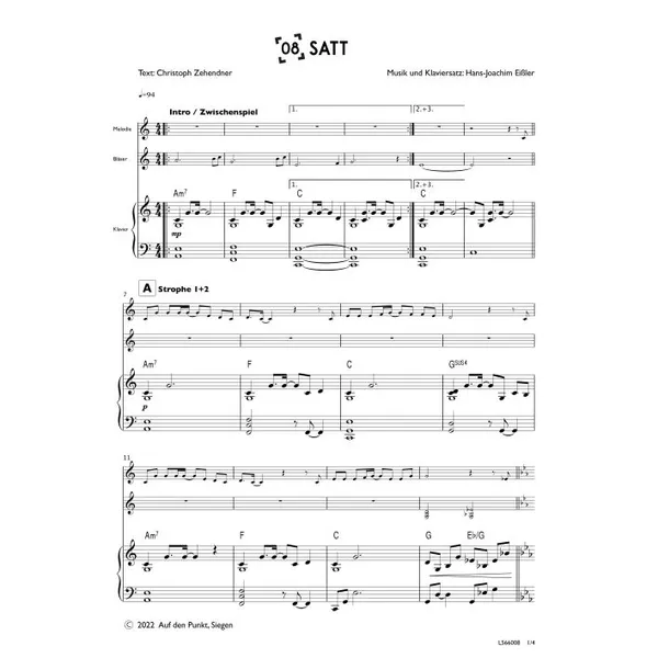 Produktbild des Artikels Satt (Klavier) (Noten - Download)
