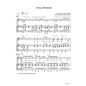 Produktbild des Artikels Hurra, Winterzeit (Noten - Download)