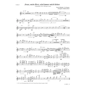 Produktbild des Artikels Jesus, mein Herr, wird immer mich lieben (Violine 1) (Noten - Download)