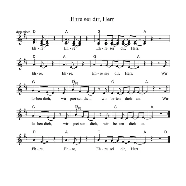 Produktbild des Artikels Ehre (Noten - Download)