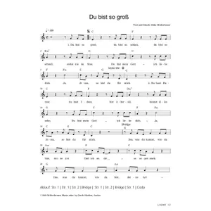 Produktbild des Artikels Du bist so groß (Noten - Download)