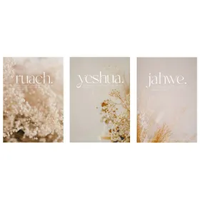 Produktbild des Artikels Poster-Set A4: ruach.yeshua.jahwe. ()