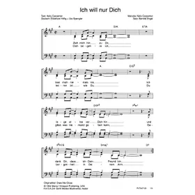 Produktbild des Artikels Ich will nur dich (Noten - Download)