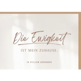 Produktbild des Artikels Faltkarte "Ewigkeit" - Trauer (Schreibwaren)