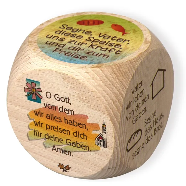 Produktbild des Artikels Gebetswürfel "Tischgebete" - groß ()