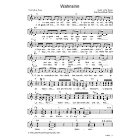Produktbild des Artikels Wahnsinn (Noten - Download)