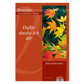 Produktbild des Artikels Dafür danke ich dir (Partitur/digital) (Noten - Download)