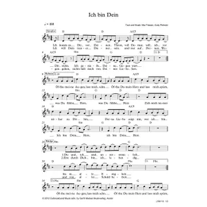 Produktbild des Artikels Ich bin dein (Noten - Download)