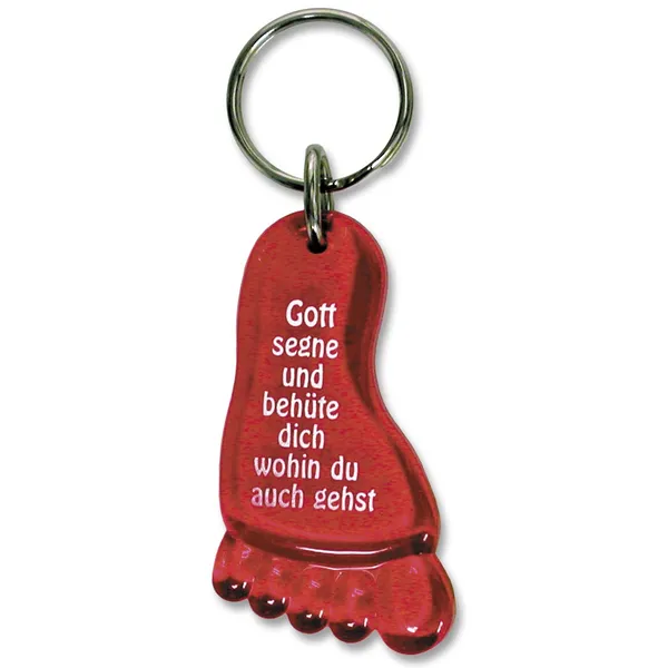 Produktbild des Artikels Schlüsselanhänger "Fuß" - rot ()