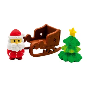 Produktbild des Artikels Radiergummi-Set 3er  "Gesegnete Weihnachten" (Schreibwaren)