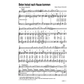 Produktbild des Artikels Beten heißt: nach Hause kommen (Noten - Download)