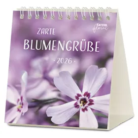 Produktbild des Artikels Zarte Blumengrüße 2026 - Tischkalender (Kalender - Spiralbindung)