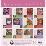 Stimmungsbild zu Rosenduft mit guten Wünschen 2026 - Wandkalender
