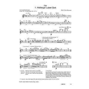 Produktbild des Artikels Halleluja! Lobet Gott (Flöte) (Noten - Download)