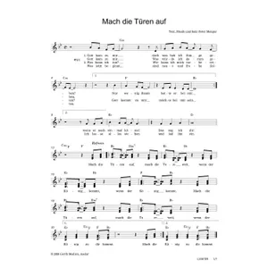 Produktbild des Artikels Mach die Türen auf (Noten - Download)