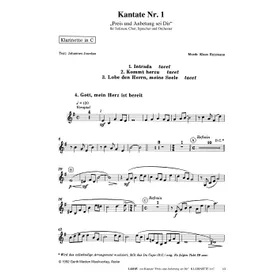 Produktbild des Artikels Preis und Anbetung sei Dir (Klarinette in C) (Noten - Download)