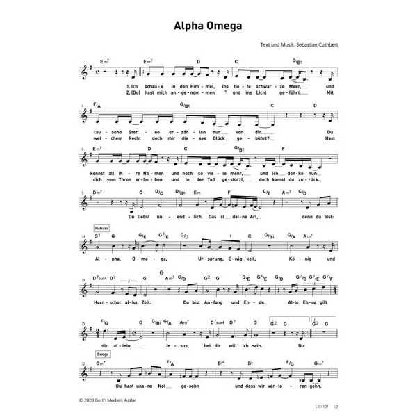 Produktbild des Artikels Alpha Omega (Noten - Download)