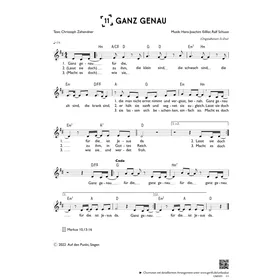 Produktbild des Artikels Ganz genau (einstimmig) (Noten - Download)