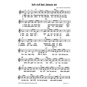 Produktbild des Artikels Ich ruf bei Jesus an (Noten - Download)