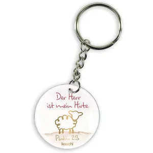 Produktbild des Artikels Schlüsselanhänger Edelstahl "Der Herr ist mein Hirte" ()