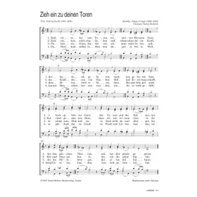 Produktbild des Artikels Zieh ein zu deinen Toren (Noten - Download)