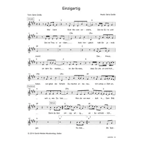 Produktbild des Artikels Einzigartig (Noten - Download)