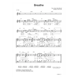 Produktbild des Artikels Breathe (Noten - Download)