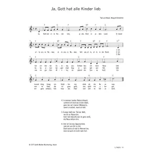 Produktbild des Artikels Ja, Gott hat alle Kinder lieb (Noten - Download)