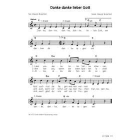 Produktbild des Artikels Danke, danke, lieber Gott (Noten - Download)