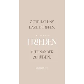 Produktbild des Artikels Metallschild: Gott hat uns dazu berufen ()