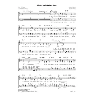Produktbild des Artikels Nimm mein Leben, Herr (Noten - Download)