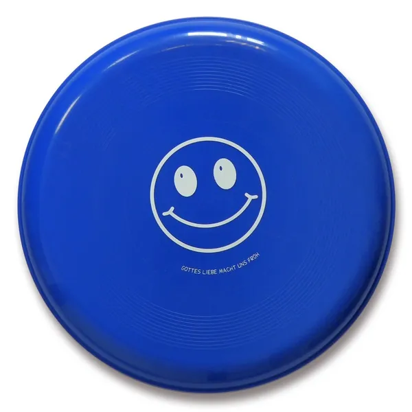 Produktbild des Artikels Frisbee Smiley "Gottes Liebe macht uns froh" - blau ()