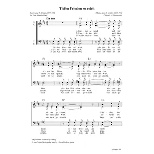 Produktbild des Artikels Tiefen Frieden so reich (Noten - Download)