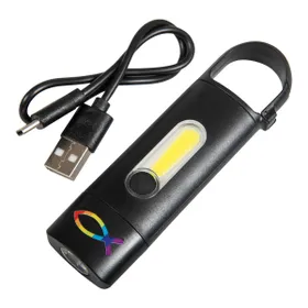 Produktbild des Artikels LED-Taschenlampe COB mit Karabiner ()