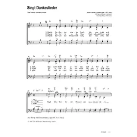 Produktbild des Artikels Singt Dankeslieder (Noten - Download)